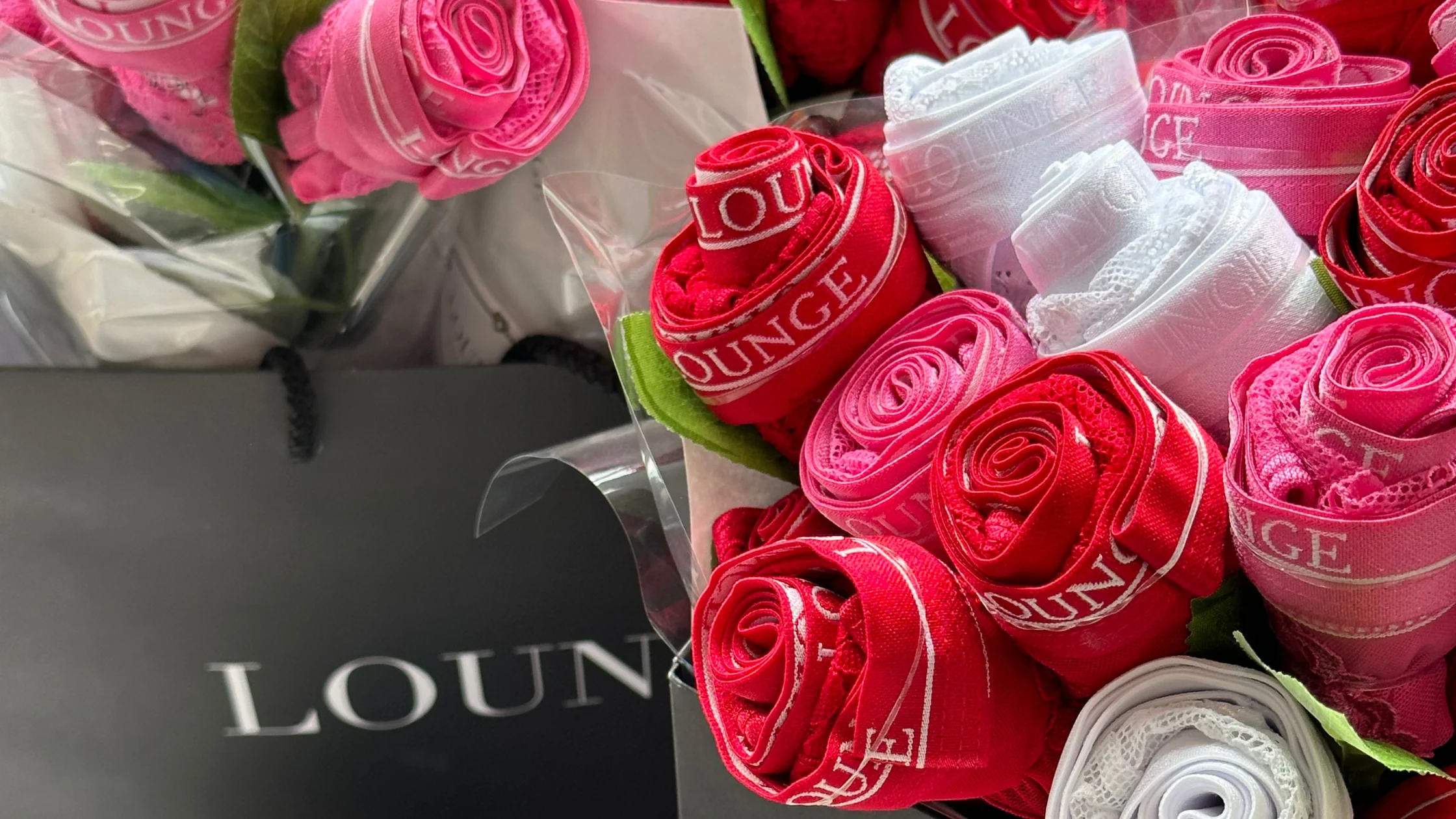Lounge Underwear builds a bouquet with underwear