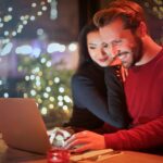couple looking at laptop