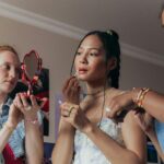 Women doing makeup