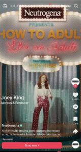 Neutrogena TikTok Ad
